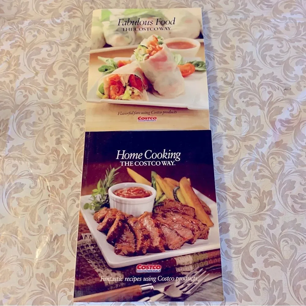 2 Costco Cookbooks Fabulous Food & Home Cooking both softcover Great Condition